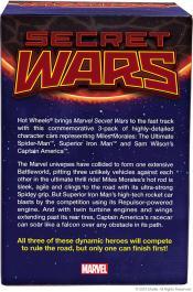 Hot Wheels Marvel Secret Wars, 3 coches de colección