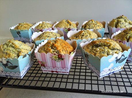 MUFFINS DE LIMÓN CON SEMILLAS DE AMAPOLA