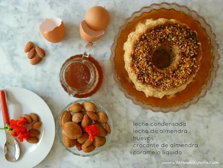 Flan con Leche de Almendras