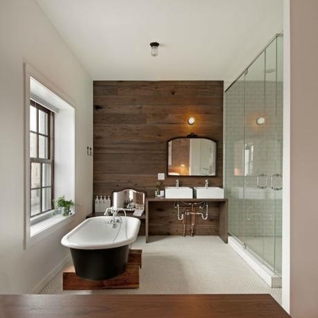 comodoos interiores wooden bathroom