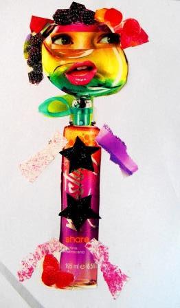 Collage de figura humana