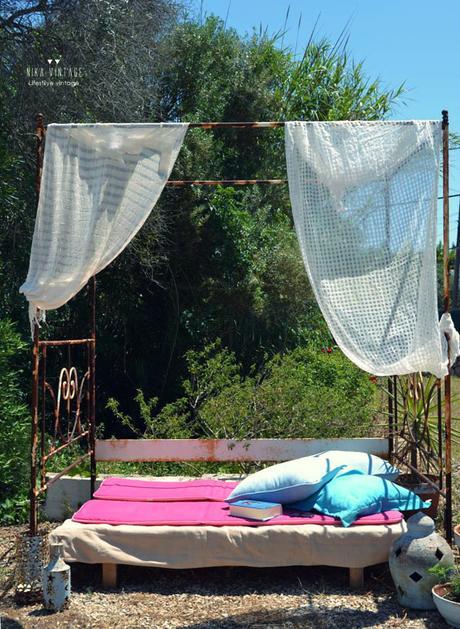 chill out, jardin, low cost, barato, solarium, telas, verano