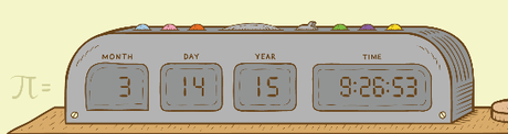 El 14 de marzo de 2015, sábado, a las 9:26:53, vive con π el momento más friki del siglo