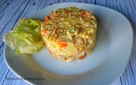 ensaladilla de palitos de cangrejo