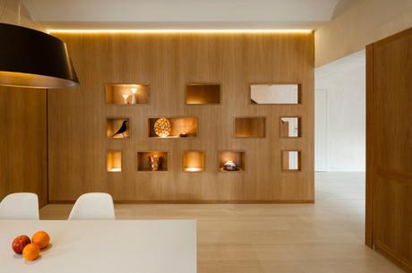 viviendas lujo barcelona Unir dos pisos por una escalera revestimientos madera roble interiores barcelona estilo nórdico minimalista distribución diáfana cocinas modernas blog decoracion interiores 
