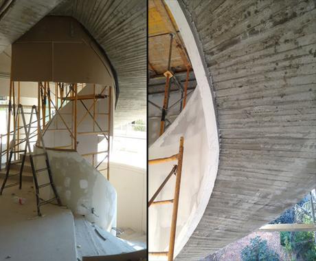 A-cero Projects AL DETALLE: ESCALERA DE CARACOL EN LA VIVIENDA A-CERO AL NORESTE DE MADRID