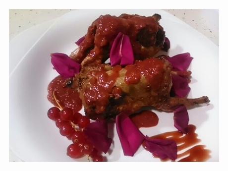 CODORNICES CON PÉTALOS DE ROSA (de la película, COMO AGUA PARA CHOCOLATE)