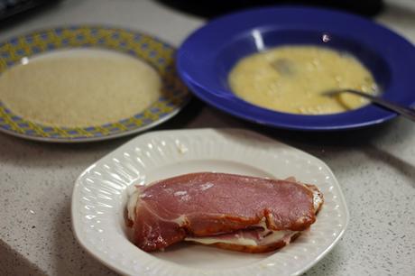Libritos de lomo con jamón y queso