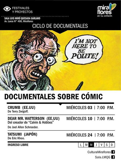 Crumb, Watterson y Tatsumi en documental