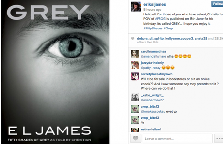 Nueva Entrega de 50 Sombras de Grey de E.L.James, esta vez desde el Punto de Vista de Christian Grey.