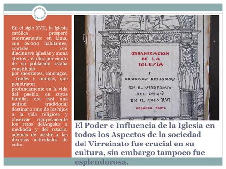 SOCIEDAD, CULTURA E IGLESIA EN EL VIRREINATO DEL PERÚ