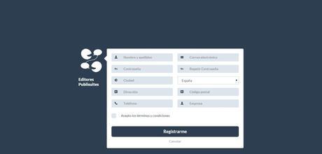 Alta de Editores en Publisuites