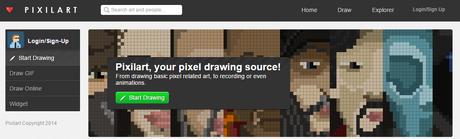 PixilArt: Para crear obras de estilo Pixel Art online