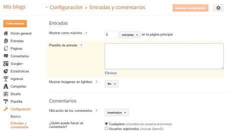 Plantilla de entrada de Blogger ¿Qué es y para que puedo usarla?