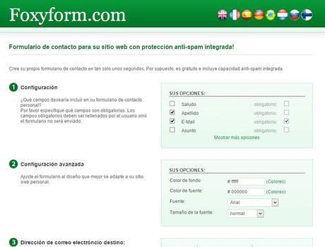 Foxyform: Sencillo formulario de contacto para Blog