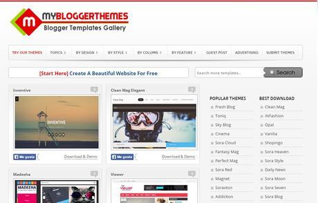 5 sitios para descargar plantillas para Blogger