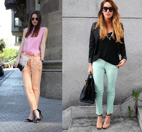 PANTALONES COLOR PASTEL 