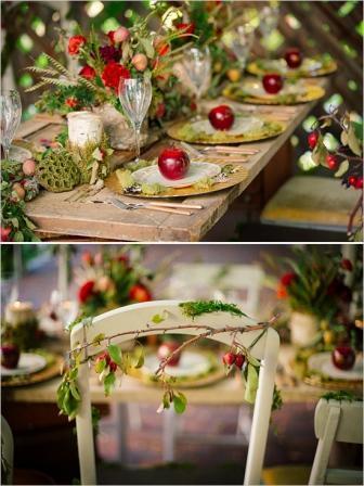 whimsicalfairytailthemedweddingtable