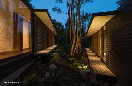 Casa de madera para vacaciones al sur de Chile.