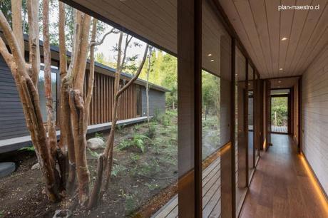 Casa de madera para vacaciones al sur de Chile.