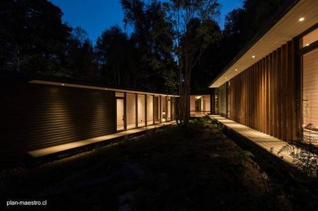 Casa de madera para vacaciones al sur de Chile.