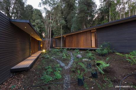 Casa de madera para vacaciones al sur de Chile.