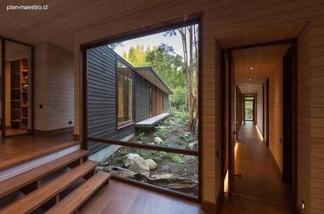 Casa de madera para vacaciones al sur de Chile.
