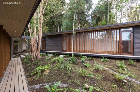 Casa de madera para vacaciones al sur de Chile.