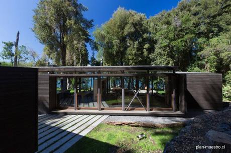 Casa de madera para vacaciones al sur de Chile.