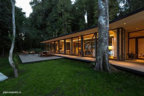 Casa de madera para vacaciones al sur de Chile.