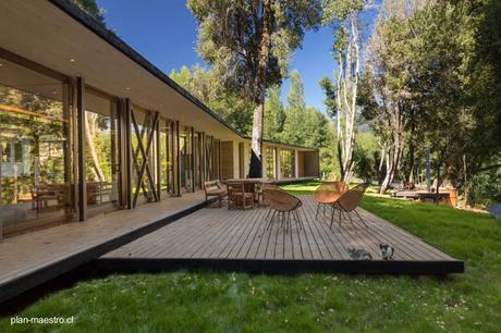Casa de madera para vacaciones al sur de Chile.