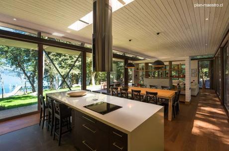 Casa de madera para vacaciones al sur de Chile.