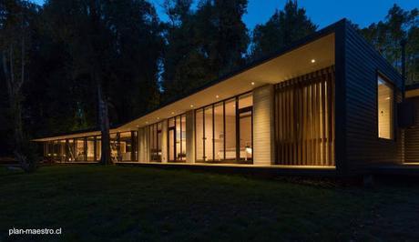 Casa de madera para vacaciones al sur de Chile.