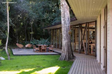 Casa de madera para vacaciones al sur de Chile.