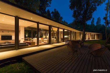 Casa de madera para vacaciones al sur de Chile.