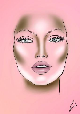 Rostro definido con contouring