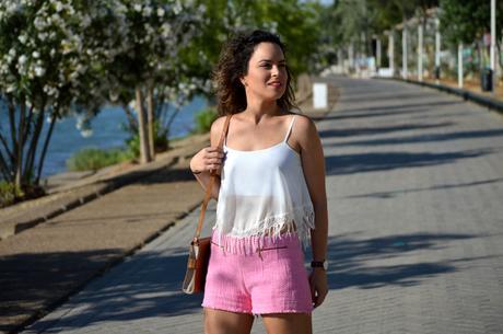 Outfit | Pink + white