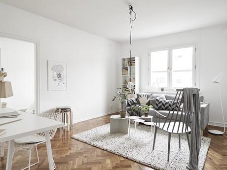 DECO: Un bonito piso donde el blanco es un acierto deco-bonito-piso-decoracion-nordica-blanco