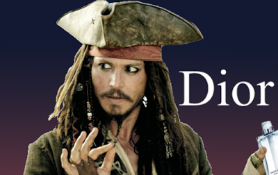 Johnny Depp,  imagen de Dior