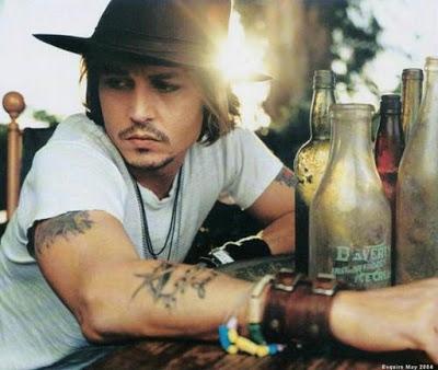 Johnny Depp,  imagen de Dior