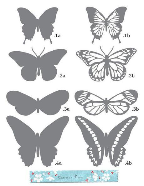 Mariposas de papel (reciclaje)