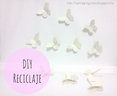 Mariposas de papel (reciclaje) Mariposas de papel (reciclaje)