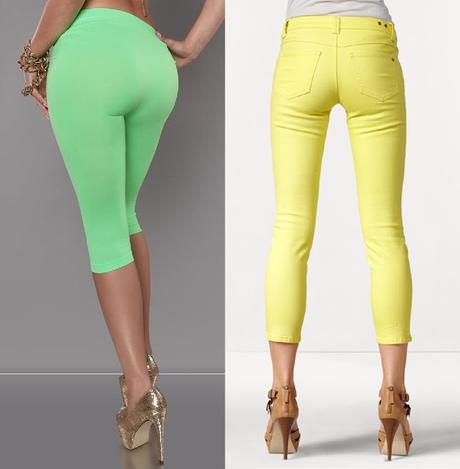 PANTALÓN CAPRI Y LA MODA NEÓN