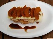 Tosta foie-gras queso arzua calabaza caramelizada