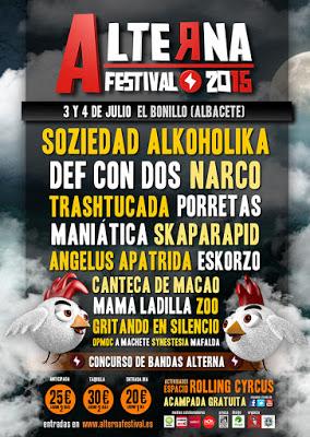 Alterna Festival 2015: S.A., Narco, Def Con Dos, Eskorzo, Angelus Apatrida, Canteca de Macao...