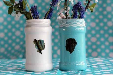 DIY - TRANSFORMAR VIEJOS TARROS EN FLOREROS CON VUESTRA SILUETA