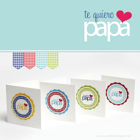 Para celebra a Papá en su día! Agrega estas lindas tarjetas. Sólo debes imprimir, cortar y listo!