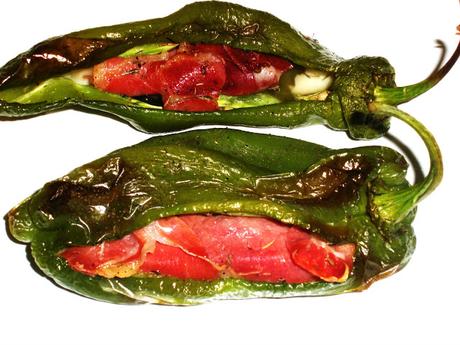 Pimientos verdes rellenos