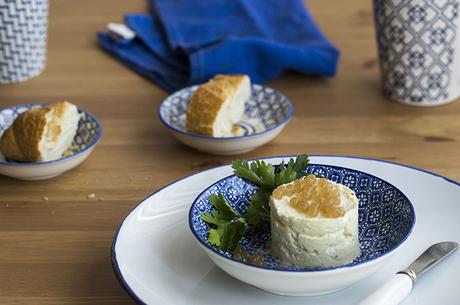 BRANDADA DE BACALAO CON CAVIAR DE MANZANA Y JENGIBRE