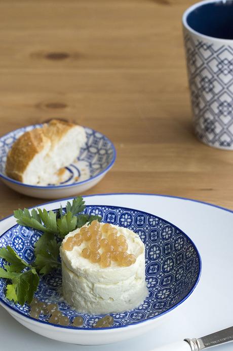 BRANDADA DE BACALAO CON CAVIAR DE MANZANA Y JENGIBRE